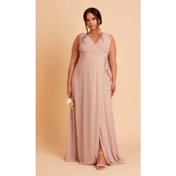 1484 NWT Birdy Grey Bridesmaid Minae Dress Taupe Size 2X - Picture 1 of 4